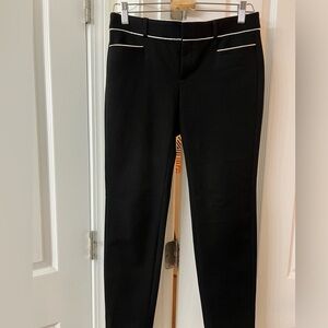 Banana Republic Sloane Straight Leg with White Trim - Size 0